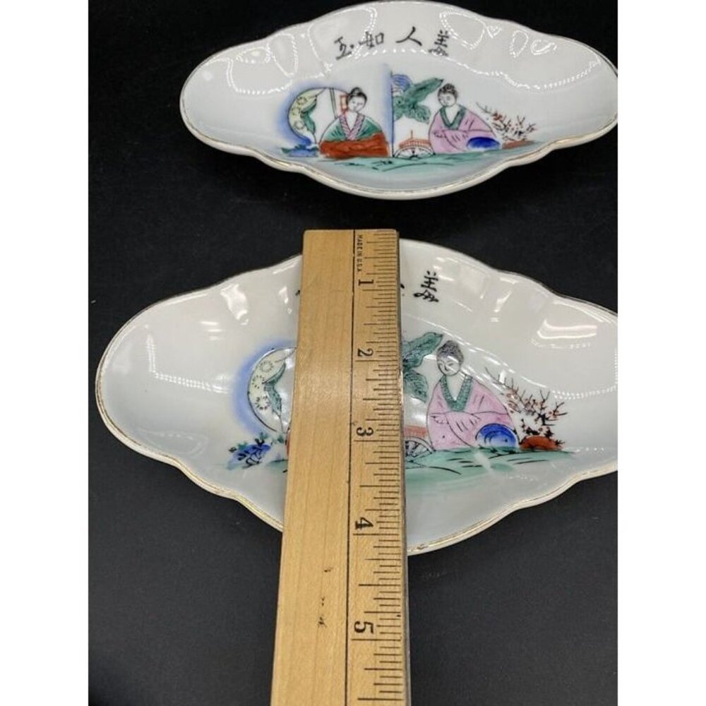 FS LOUIE & Co Berkeley CA Vintage 7” Bone Dish Chinese Restaurant LOT 2 - Picture 6 of 10